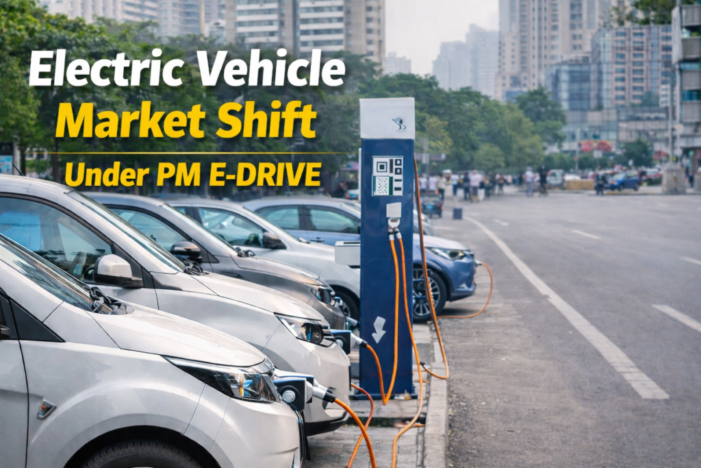 Electric Vehicle adoption in India driven by PM E-DRIVE and expanding EV ecosystem