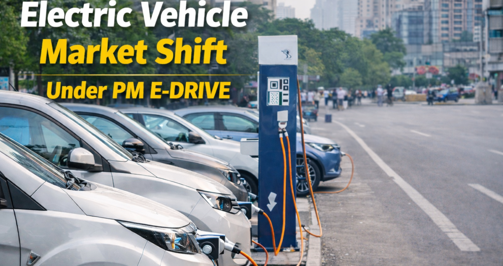 Electric Vehicle adoption in India driven by PM E-DRIVE and expanding EV ecosystem