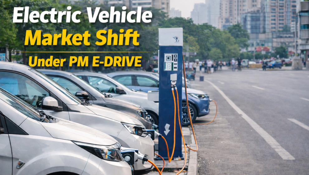 Electric Vehicle adoption in India driven by PM E-DRIVE and expanding EV ecosystem