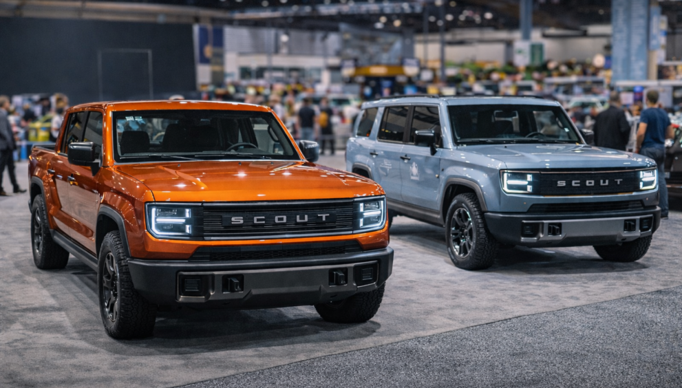 Scout Motors electric truck concept highlighting direct-to-consumer sales strategy in the U.S.