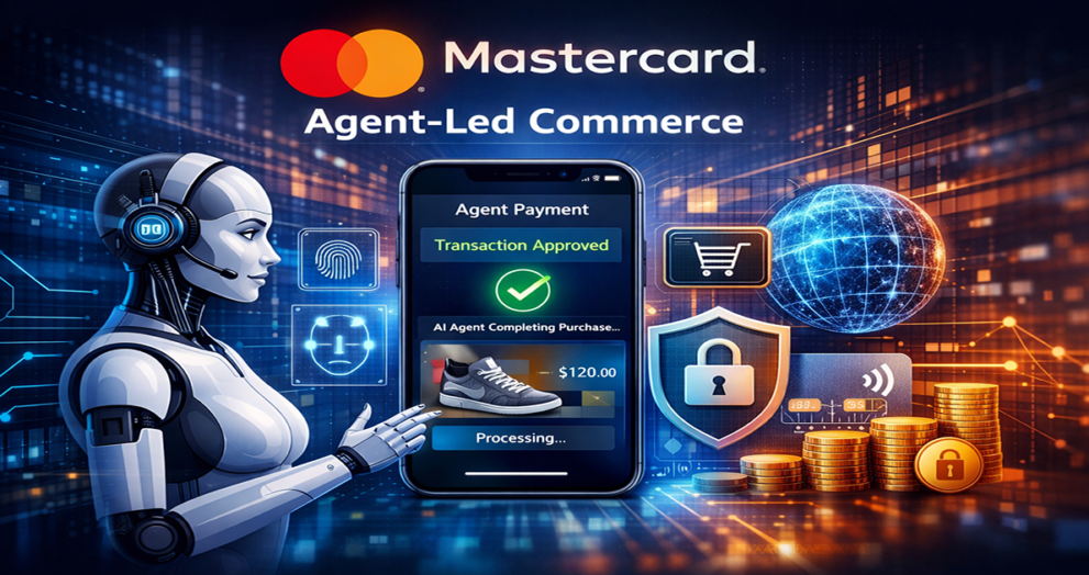 Mastercard AI-powered Payments demo showing agent-led commerce transaction