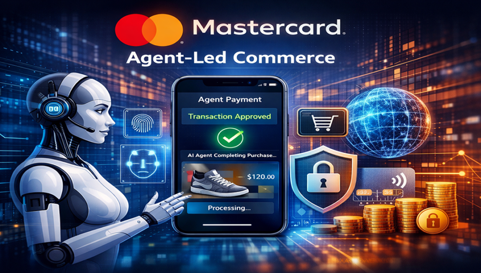 Mastercard AI-powered Payments demo showing agent-led commerce transaction