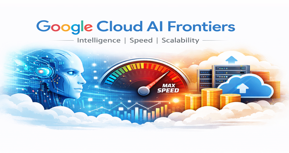 Google Cloud AI Frontiers showcasing three frontiers AI models in enterprise infrastructure