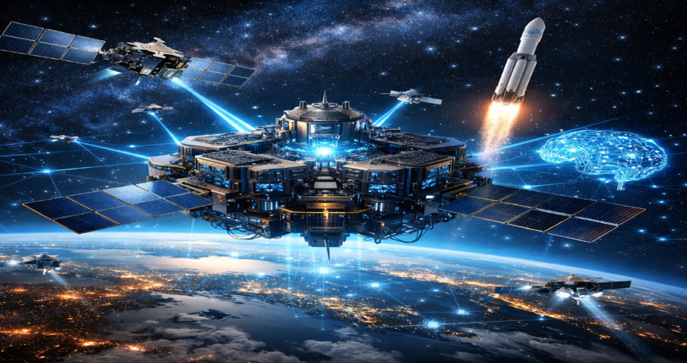 SpaceX orbital data centers powering AI processing in space