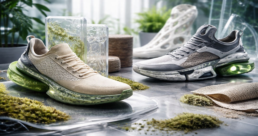 AW27 footwear trends sustainable futuristic sneakers