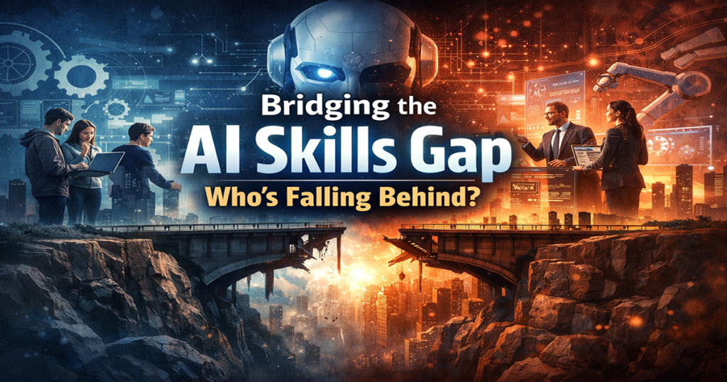AI skills gap between advanced users and beginners in workplace