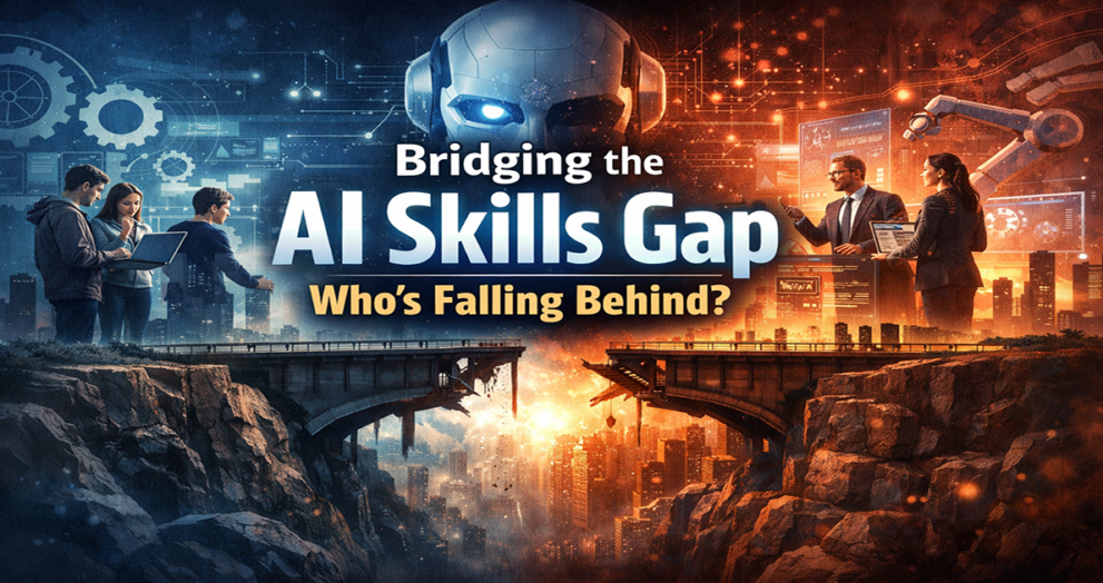 AI skills gap between advanced users and beginners in workplace