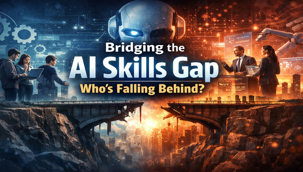 AI skills gap between advanced users and beginners in workplace