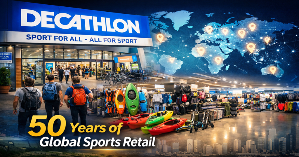 Decathlon global footprint showcasing international retail stores and expansion