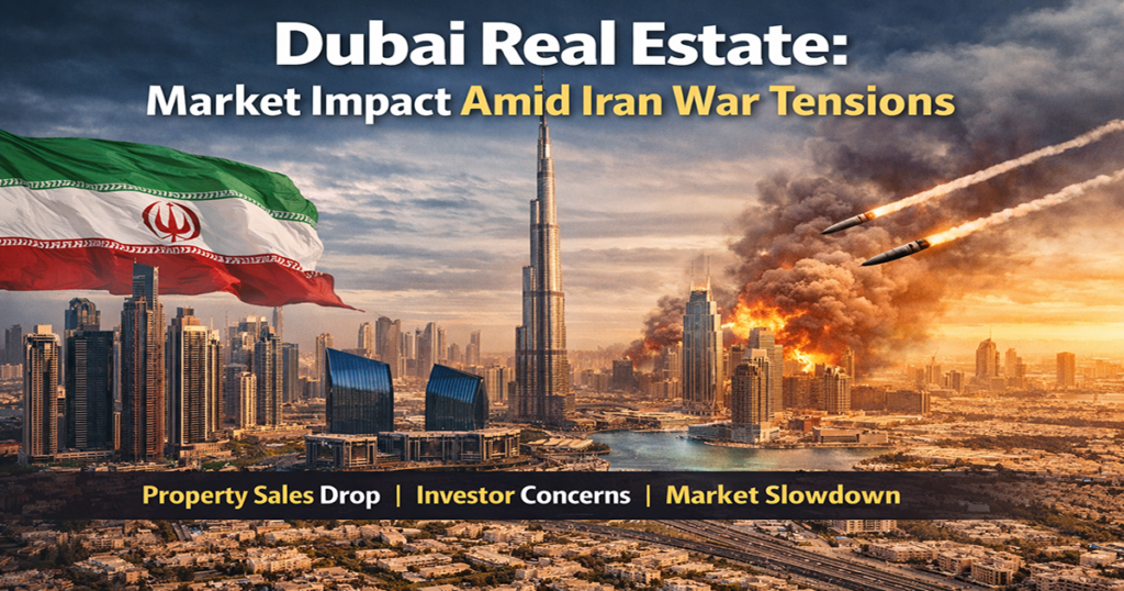 Dubai skyline impacted by geopolitical tensions and real estate slowdown