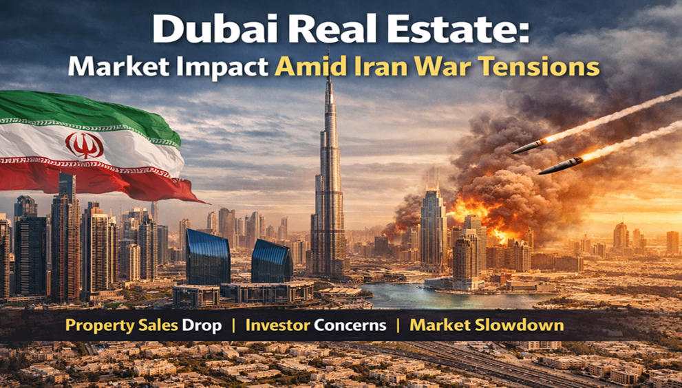 Dubai skyline impacted by geopolitical tensions and real estate slowdown