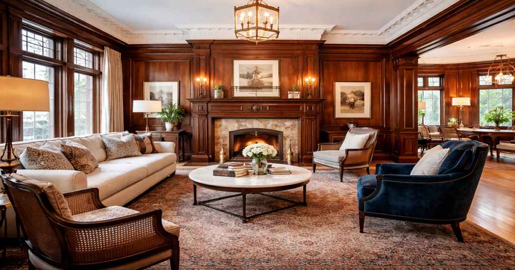 Historic Chicago home design featuring vintage architecture and modern luxury interiors