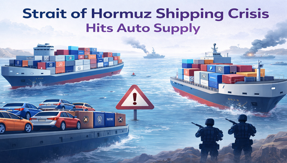 Strait of Hormuz shipping disruption impacting automotive supply chain