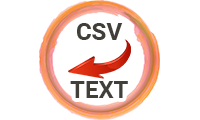 CSV To TEXT Converter